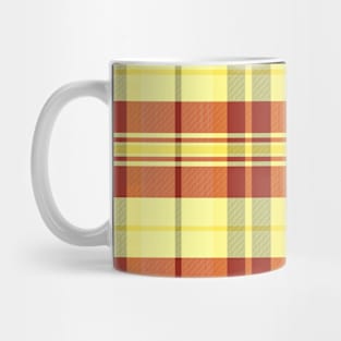 Sunset and Sunrise Aesthetic Arable 1 Hand Drawn Textured Plaid Pattern Mug